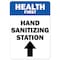 Signmission PSA, Health First Hand Sanitizing Station, 10in X 7in Peel And Stick Wall Graphic, NS-RD-710-25466 OS-NS-RD-710-25466 - alternate 1